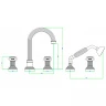 Смеситель на борт ванны Cezares Olimp OLIMP-BVD-03/24-Sw Золото 24 карат латунь