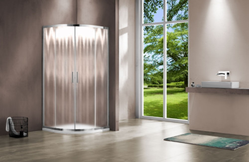 Душевой уголок Vincea Garda 90x90 VSQ-1G900CH профиль Хром стекло шиншилла