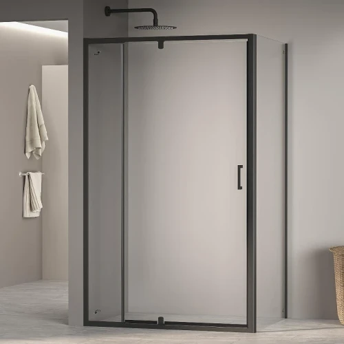 Душевой уголок RGW Passage 80x120 350807882-14 профиль цвет Черный стекло прозрачное