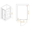 Душевой уголок RGW Passage 80x120 350807882-14 профиль цвет Черный стекло прозрачное