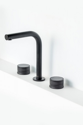 Смеситель для раковины Boheme Prestige 152-B-PR Черный матовый латунь