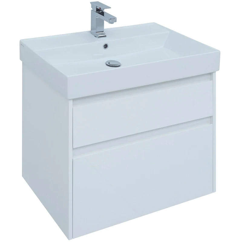Комплект мебели для ванной Aquanet Nova Lite 75 242903 подвесной Белый МДФ / ЛДСП