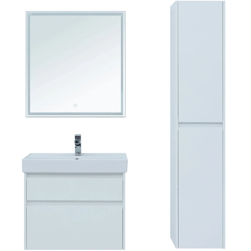 Комплект мебели для ванной Aquanet Nova Lite 75 242903 подвесной Белый МДФ / ЛДСП