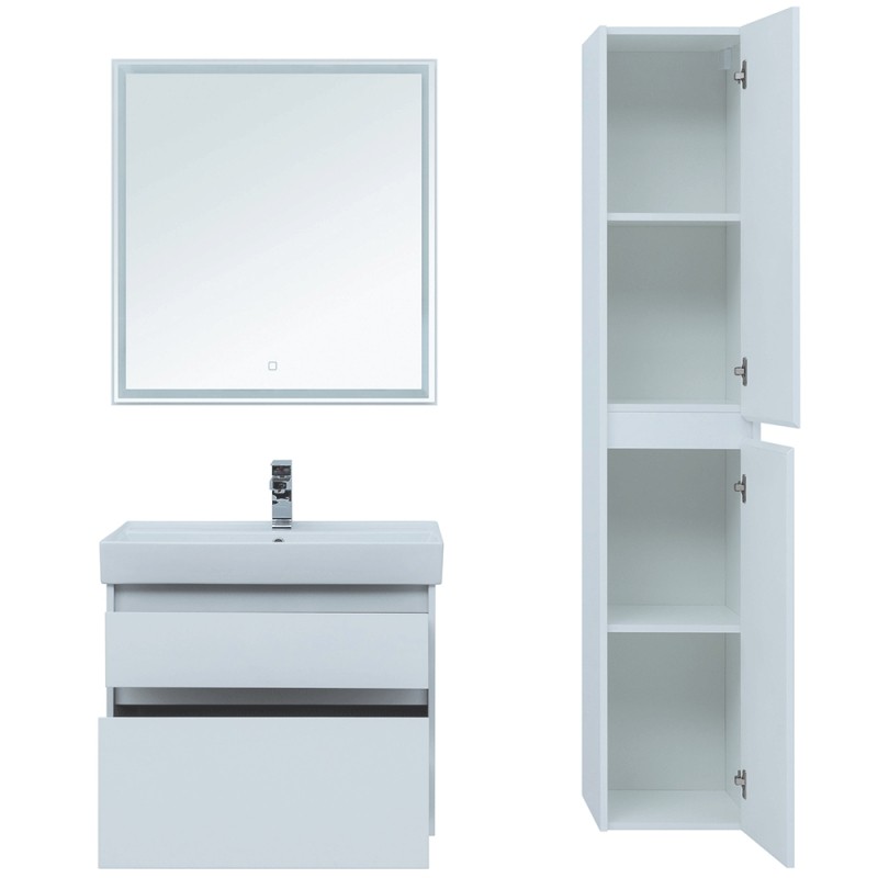 Комплект мебели для ванной Aquanet Nova Lite 75 242903 подвесной Белый МДФ / ЛДСП