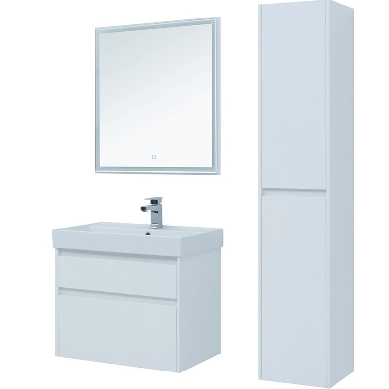 Комплект мебели для ванной Aquanet Nova Lite 75 242903 подвесной Белый МДФ / ЛДСП