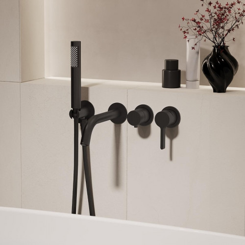 Смеситель для ванны Vincea Villa VTFW-1VL1MB цвет Черный матовый