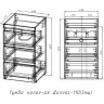Тумба под раковину Style Line Даллас 110 Люкс Plus СС-00002369 Белая МДФ / ЛДСП