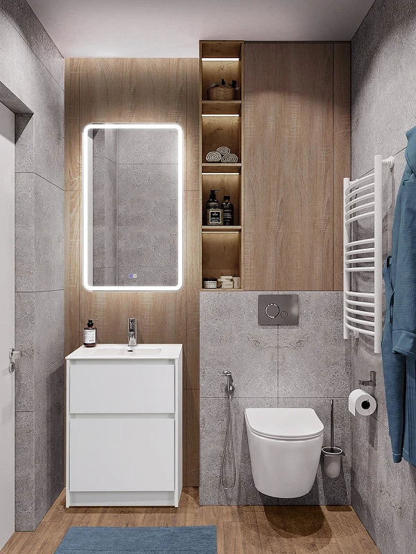 Тумба под раковину BelBagno Kraft 39 50 KRAFT39-500/390-2C-PIA-BO Bianco Opaco МДФ / ЛДСП
