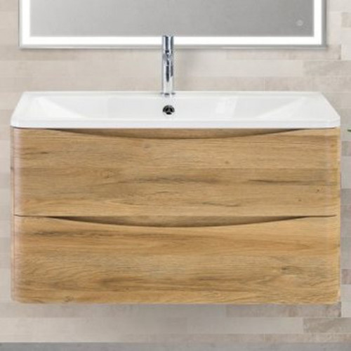 Тумба под раковину BelBagno ACQUA-1000-2C-SO-RR подвесная Rovere Rustico МДФ / ЛДСП