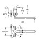 Смеситель для ванны Grohe Eurosmart 23992003 универсальный Хром латунь на стену