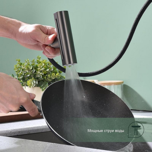 Смеситель для кухни Splenka S206.49.09 цвет Графит матовый