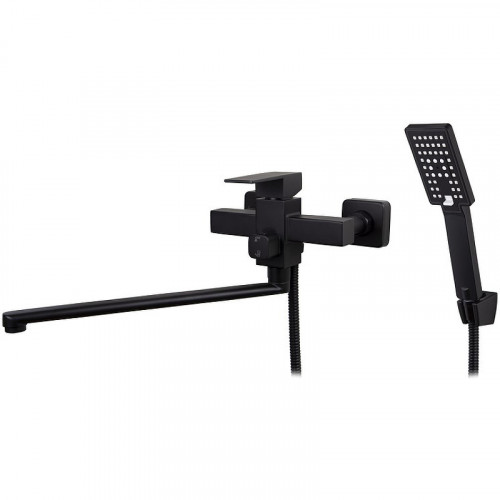 Смеситель для ванны Viko V-7745 универсальный Черный матовый латунь на стену