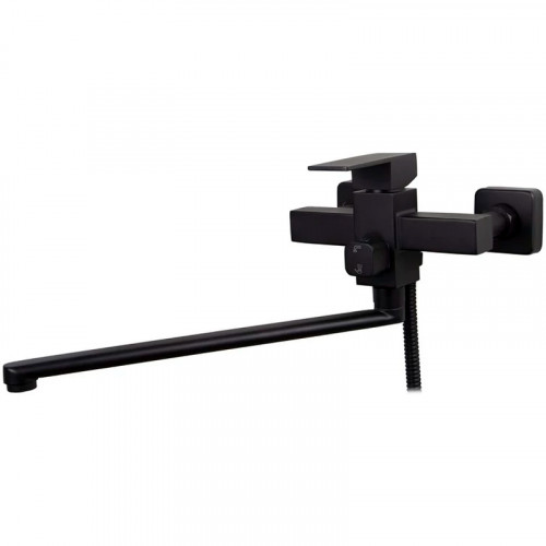 Смеситель для ванны Viko V-7745 универсальный Черный матовый латунь на стену