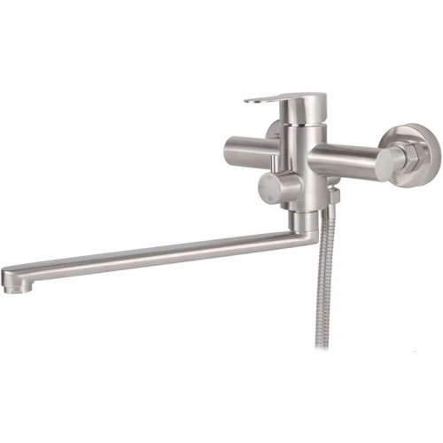 Смеситель для ванны Viko V-7505 универсальный Хром матовый латунь на стену