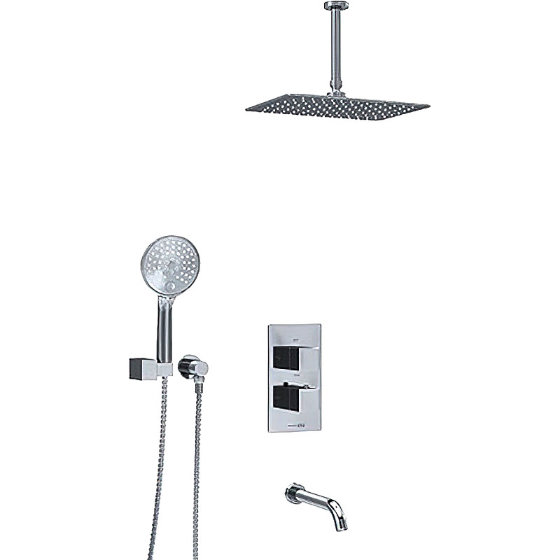 Душевая система WasserKRAFT Alme A171568 Thermo с термостатом Хром латунь встраиваемый