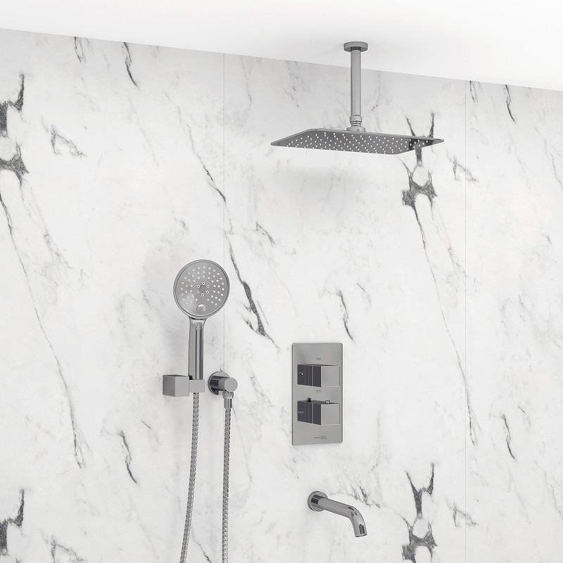 Душевая система WasserKRAFT Alme A171568 Thermo с термостатом Хром латунь встраиваемый
