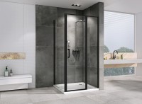 Душевой уголок Abber Sonnenstrand 120x90 AG04120BS-S90B профиль Черный стекло прозрачное