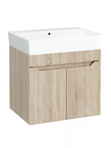 Тумба с раковиной DIWO Архангельск 60 1108044 подвесная цвет Дуб сонома, Сонома