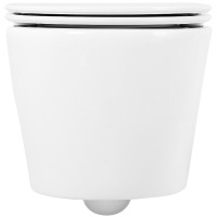 Комплект унитаза с инсталляцией BelBagno Tre BB8001CHR/SC/BB002-80/BB014-SR-BIANCO с сиденьем Микролифт и Белой клавишей смыва фаянс подвесной