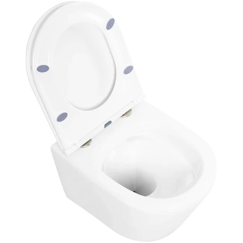 Комплект унитаза с инсталляцией BelBagno Tre BB8001CHR/SC/BB002-80/BB014-SR-BIANCO с сиденьем Микролифт и Белой клавишей смыва фаянс подвесной