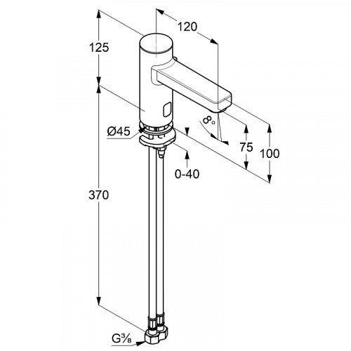 Смеситель для раковины Kludi Zenta 3810005 Хром латунь