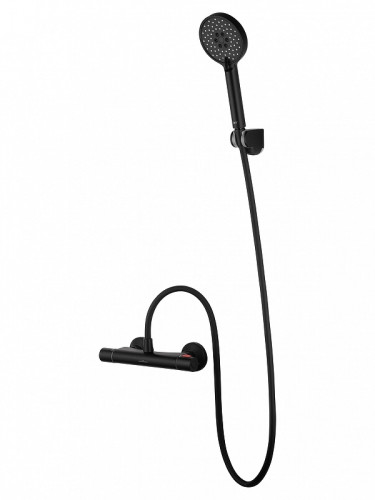 Смеситель для душа Wonzon & Woghand Inn WW-B1005-A-MB с термостатом цвет Черный матовый