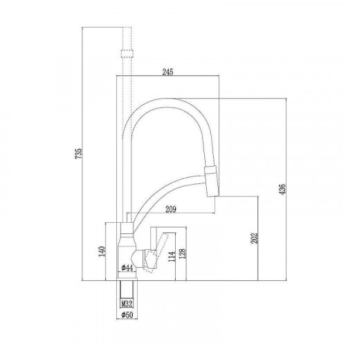 Смеситель для кухни Fmark FS8244-S цвет Бежевый