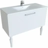 Тумба с раковиной SanVit Эмми 80 kemmy0803d Белая матовая МДФ / ЛДСП, массив дерева
