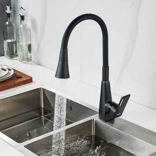 Смеситель для кухни Raffine F313H-3 цвет Черный