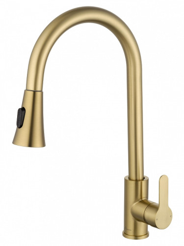 Смеситель для кухни Wonzon & Woghand WW-121E201L-BG цвет Брашированное золото