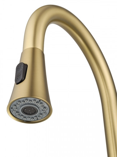 Смеситель для кухни Wonzon & Woghand WW-121E201L-BG цвет Брашированное золото