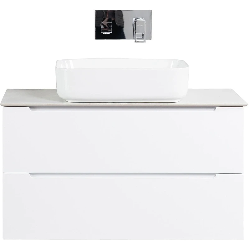 Столешница под раковину BelBagno 100 KEP-100-BO-W0 Bianco Opaco искусственный камень (литьевой мрамор)