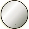 Зеркало Silver Mirrors Monaco 77 LED-00002770 с подсветкой Черное с бесконтактным выключателем и диммером стекло