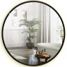 Зеркало Silver Mirrors Monaco 77 LED-00002770 с подсветкой Черное с бесконтактным выключателем и диммером стекло