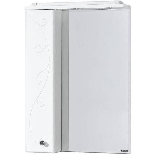 Зеркало со шкафом Aquaton Лиана 65 L 1A166202LL01L с подсветкой Белое