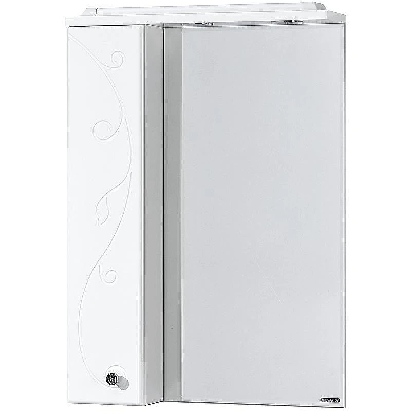Зеркало со шкафом Aquaton Лиана 65 L 1A166202LL01L с подсветкой Белое