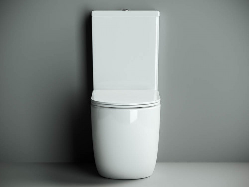 Унитаз компакт Ceramicanova Metropol CN4001-B без бачка и с сиденьем Микролифт фарфор напольный