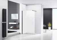 Душевая перегородка Abber AG61100B 100x200 профиль Черный стекло прозрачное