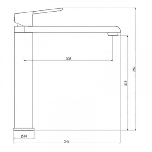 Смеситель для раковины Royce Cube RCM-120602CR Хром латунь