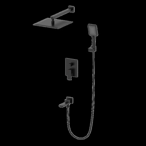Душевая система Wonzon &amp; Woghand Cube 2.0 WW-88087068-MB цвет Черный матовый