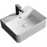 Раковина Ceruttispa 52 CR0094 СТ9603 Белая фарфор накладная