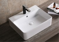 Раковина Ceruttispa 52 CR0094 СТ9603 Белая фарфор накладная