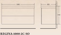 Тумба под раковину BelBagno Regina 100 REGINA-1000-2C-SO-MR-BLUM подвесная Marmo Rosa МДФ / ЛДСП