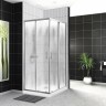 Душевой уголок BelBagno Uno 100х100 UNO-195-A-2-100-CH-CR профиль Хром стекло шиншилла