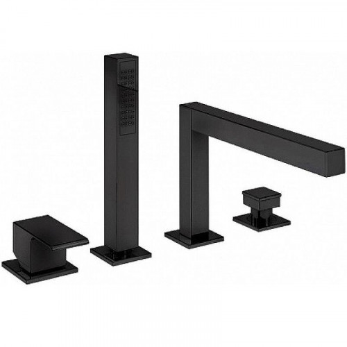 Смеситель на борт ванны Cezares PORTA-BVDM4-NOP Черный матовый