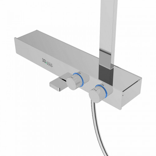 Душевая система Vincea Inspire VSFS-3I13TCH с термостатом Хром латунь на стену