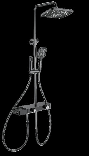 Душевая система Wonzon &amp; Woghand WW-B4161-BGG с термостатом цвет Темный графит