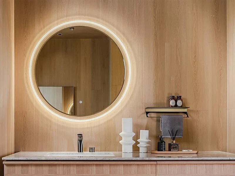 Зеркало Uni-Flow Mirror 80 M641 с подсветкой с сенсорным выключателем и подогревом