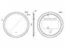 Зеркало Uni-Flow Mirror 80 M641 с подсветкой с сенсорным выключателем и подогревом