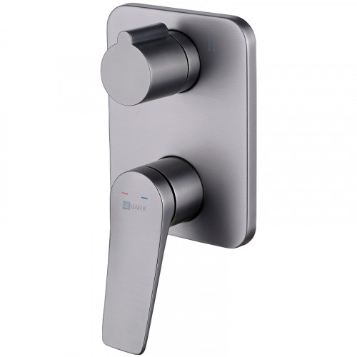Смеситель для душа Lemark Bronx LM3727GM Графит латунь встраиваемый